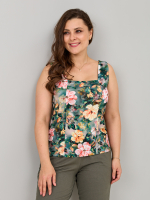 Майка М-040/пионы-акварель