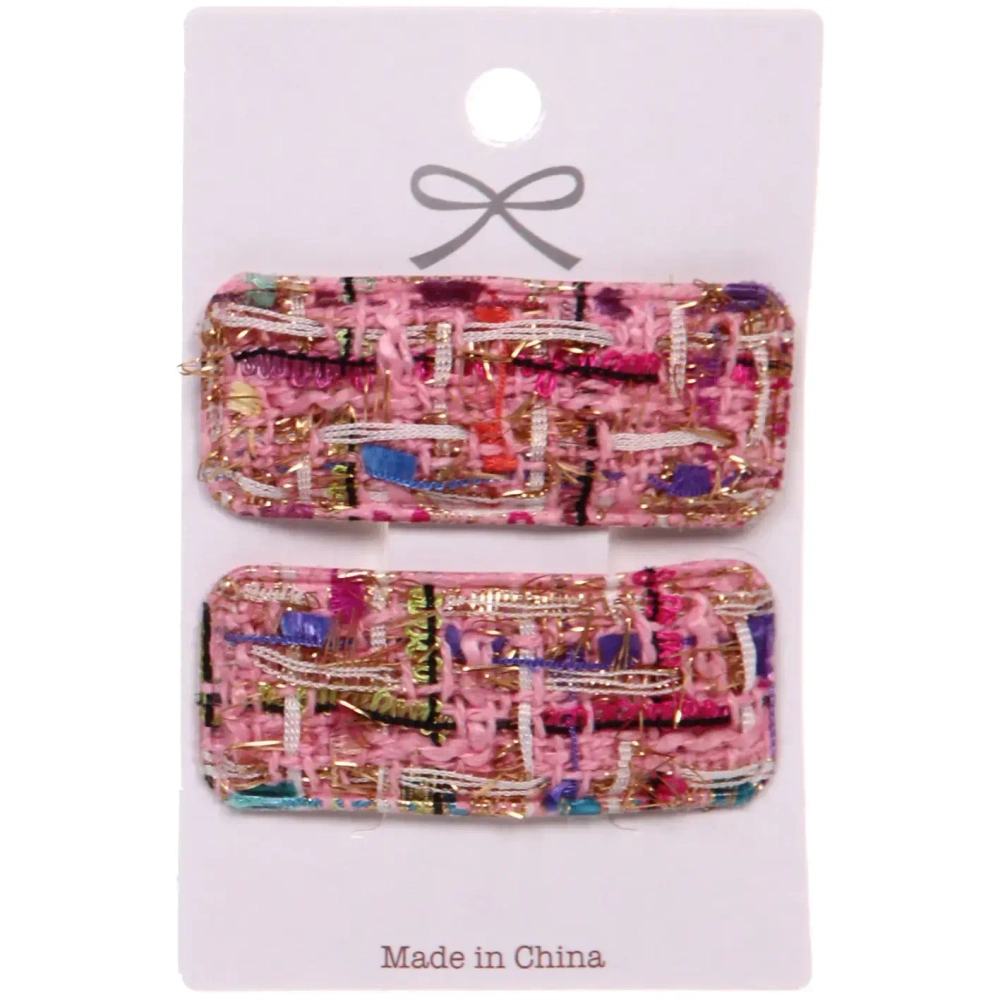 Зажимы для волос 2шт «New collection - Marina», микс 6 цветов, 6*2см