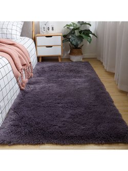 Ковер прикроватный плюшевый лавандовый 60х90см (043-60-90)