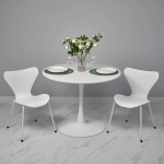 Стул Seven Style белый с белыми ножками