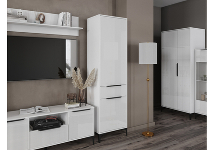 Шкаф Woodville Иадама белый, белый глянец