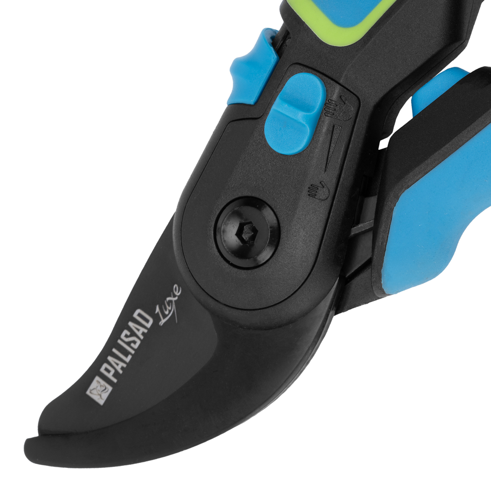 Секатор прямого реза, 225 мм, регулировка захвата, трехкомпонентные рукоятки, Luxe, Palisad 604795