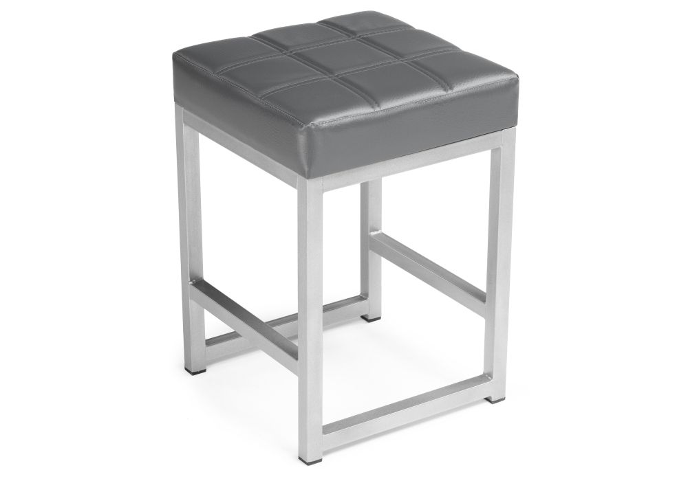 Табурет Khurkroks серый полимер / светлый мусс