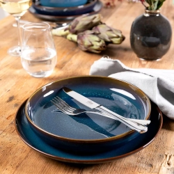Like. by Villeroy&Boch Набор джинсовых тарелок ручной работы для 2 человек 19-5168-2610 + 19-5168-2700 + 19-5168-2640