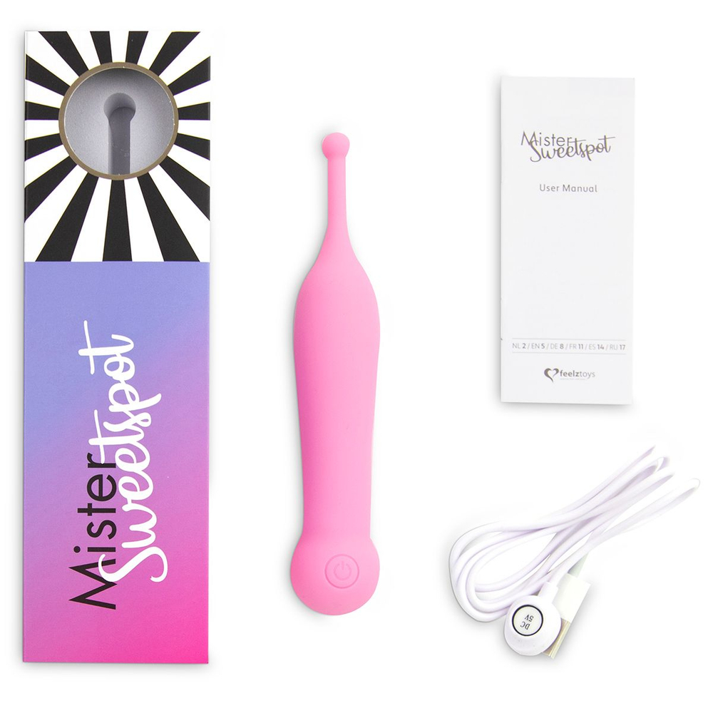 Клиторальный вибратор розовый Mister Sweetspot