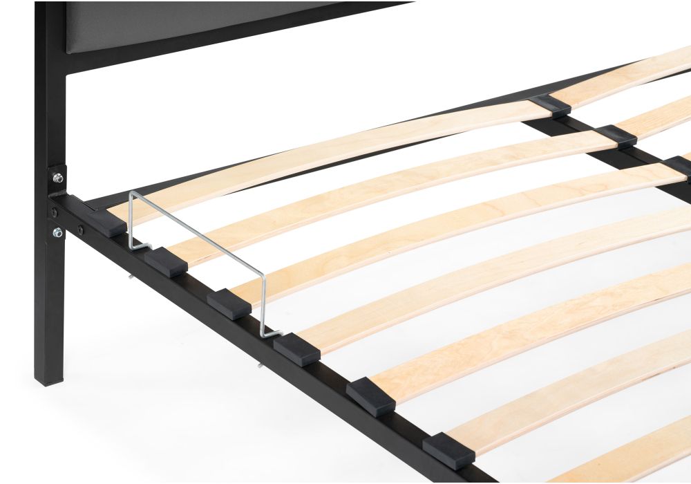 Двуспальная кровать Эгерт 160х200 черный / antracite