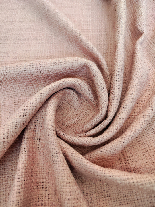 Твид шанель, меланж, персик, хлопок, вискоза