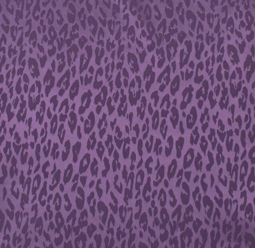 Атлас жаккард "Моар" леопард, 100 г/м2, ш. 150 см, фиолетовый