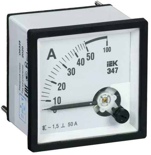 Амперметр Э47 50/5А кл. точн. 1,5 96х96мм ИЭК