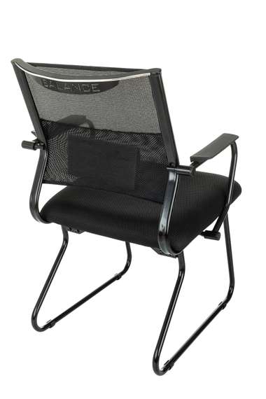 Кресло Бюрократ CH Balance-Av черный Elastic-102 TW-11 сетка/ткань полозья металл черный