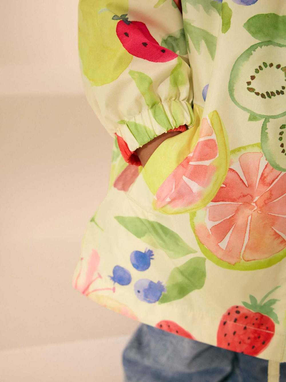 Дождевик с хлопковой подкладкой для девочки Next E25-126, Светло-желтый