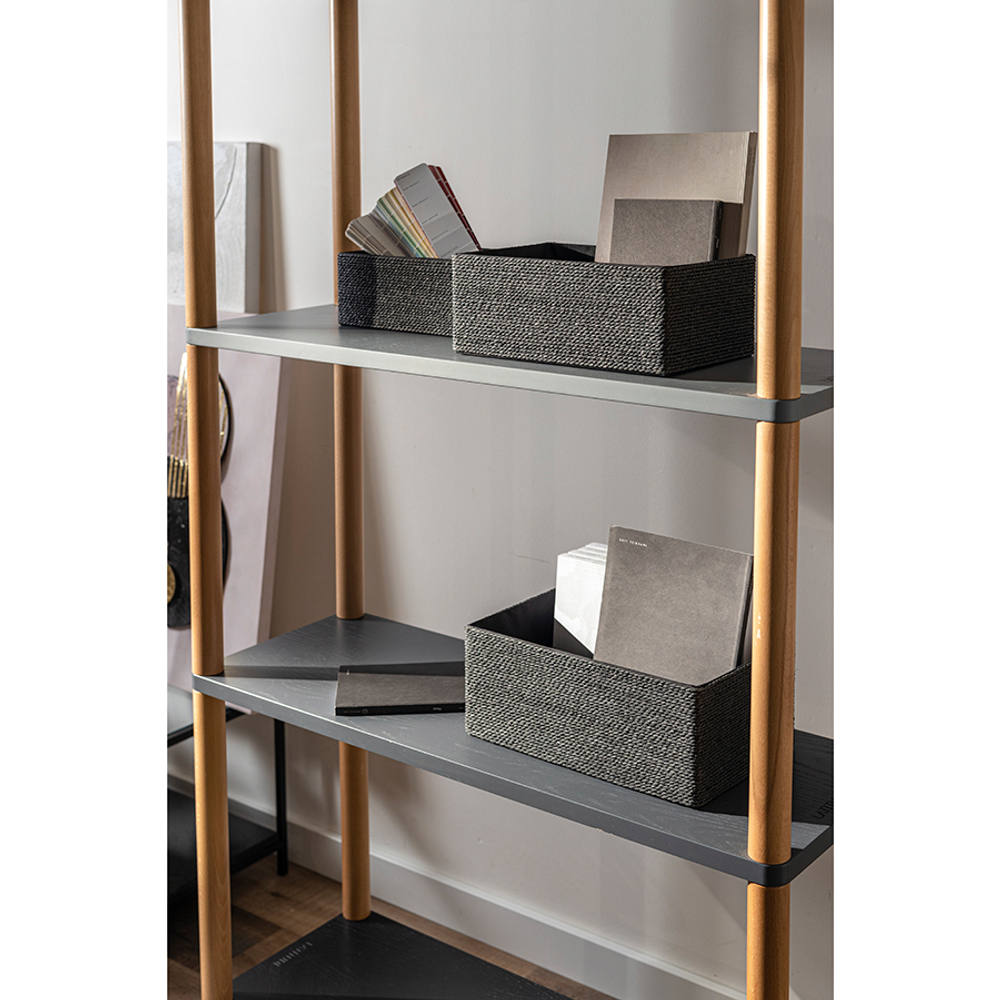 Корзина для хранения lian, 34х22х14 см, черная