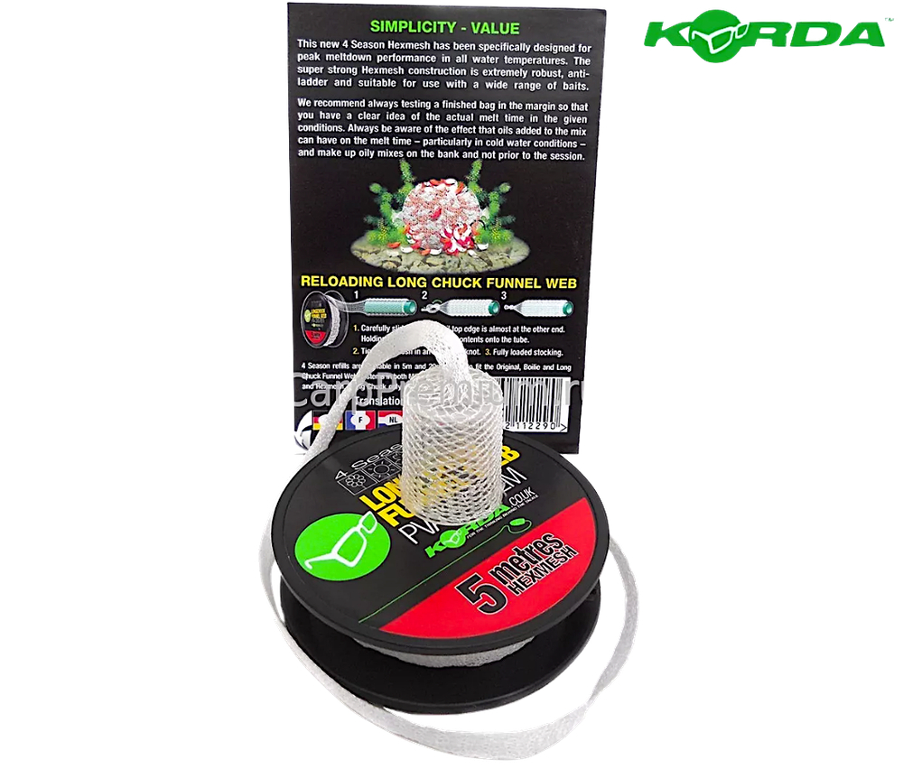 Сетка Korda PVA Long Chuck Funnel Web 5м KLCHR5