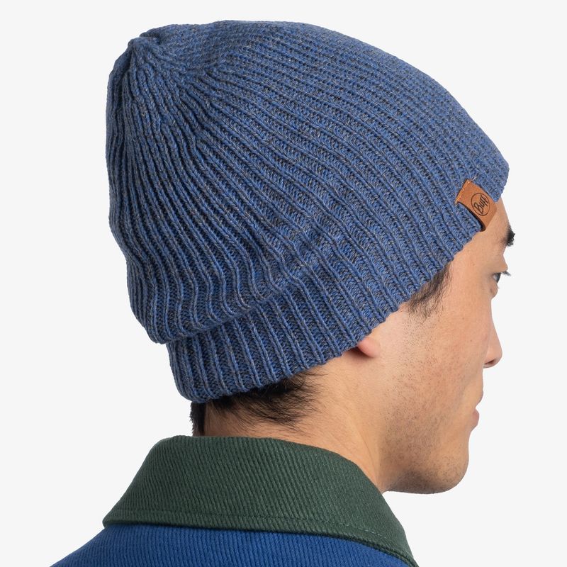 Шапка вязаная с флисом Buff Hat Knitted Polar Lyne Denim Фото 7