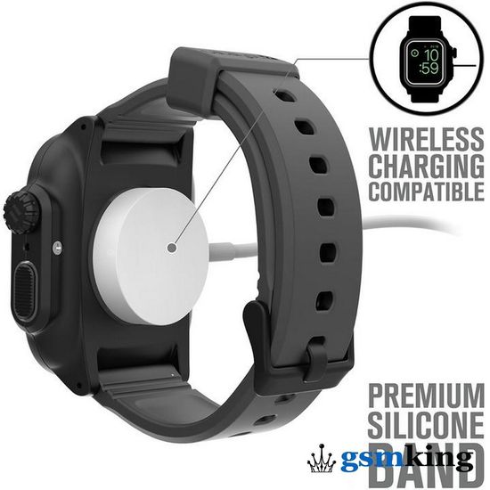 Catalyst Waterproof Case for Apple Watch 44mm Series 6, 5, 4 & SE Stealth Black (Чёрный)