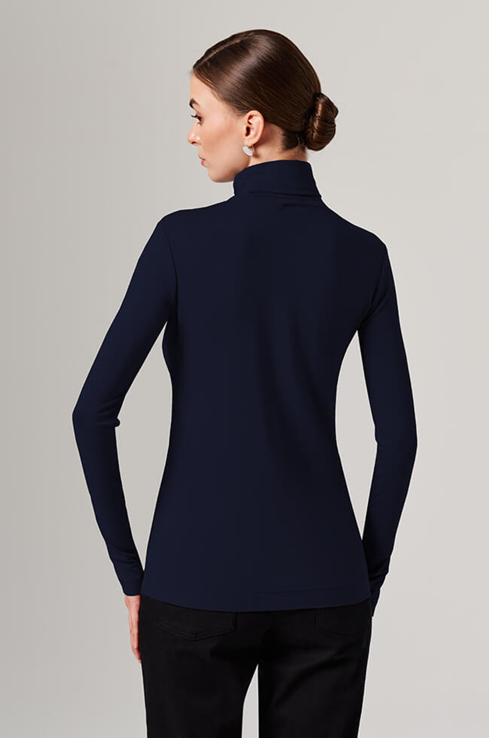 23162 Водолазка женская (темно-синий)