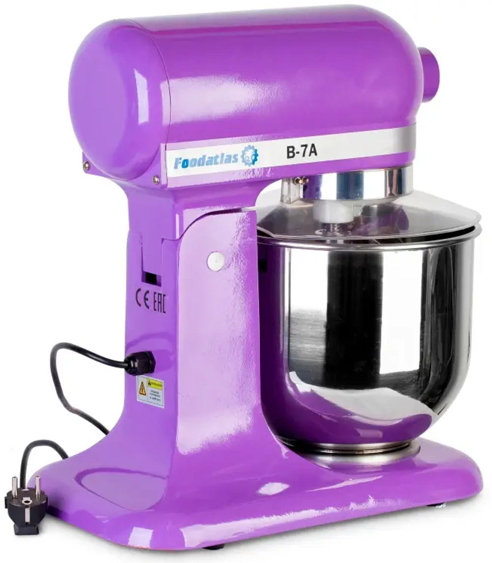 Планетарный миксер Foodatlas B-7A фиолетовый