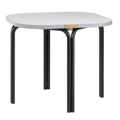 Столик кофейный ror, 50х50 см, черный/серый