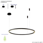 Подвесная светодиодная люстра Crystal Lux FORTUNA SP88W LED BLACK