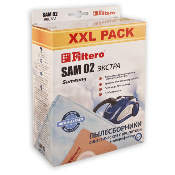 Пылесборник Filtero SAM 02 (8) XXL PACK