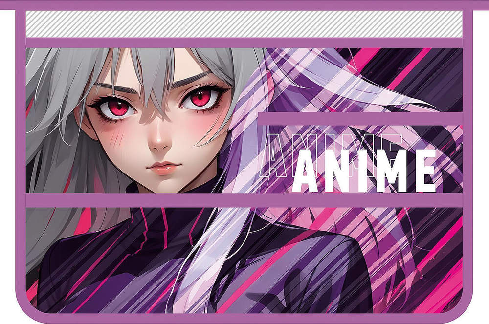 Папка д/труда А4 молния сверху, пластик 325/230/100 "Смелая девчонка 2025" (Пчелка)