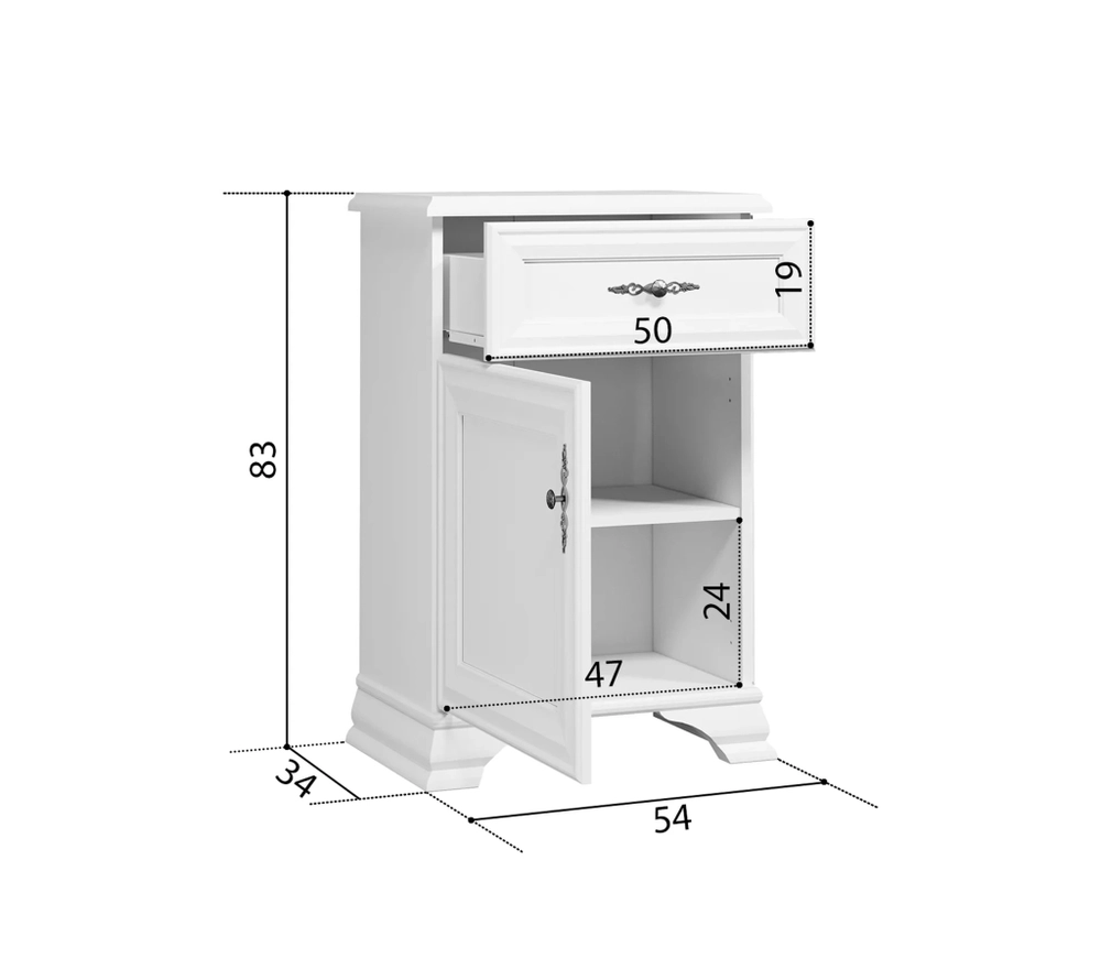 Комод коллекции Кентаки белый