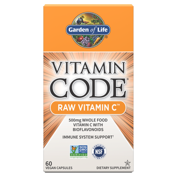 Витамин C, Vitamin Code RAW Vitamin C, Garden of Life, 120 капсул