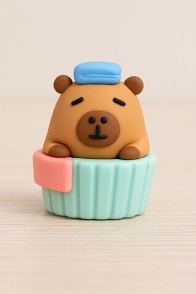 Ластик "Be clean", brown