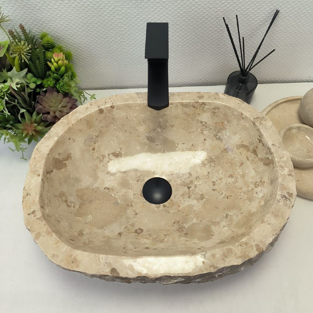 Раковина из мрамора Erozy Cream EM-62653 52*41*15 122