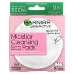 Garnier, SkinActive, очищающие мицеллярные диски, экологически чистые, 3 шт.