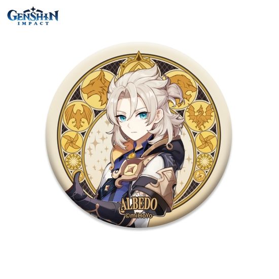 Значок Mondstadt Can Badge Albedo 6974096530052