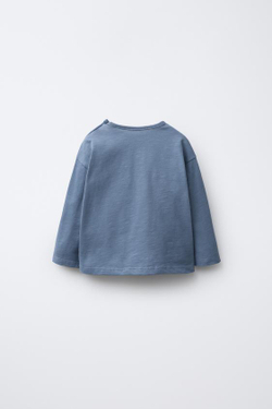 ZARA ЛОНГСЛИВ С БЕЛКОЙ, СИНИЙ