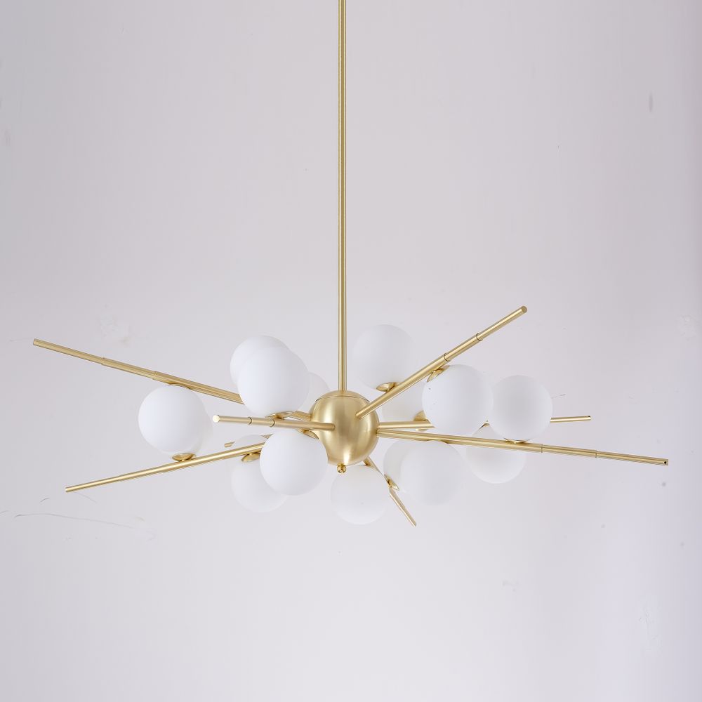 Люстра На Штанге Cherry Bomb 16 Balls Gold By Imperiumloft