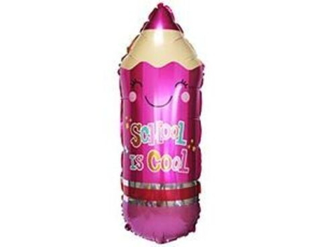 Карандаш розовый . Фигура фольга 76см