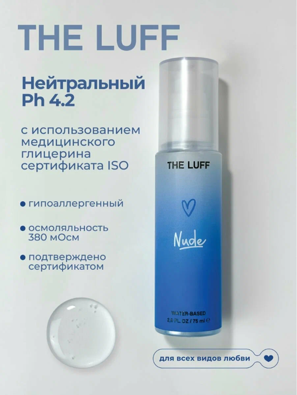 Интимный гель The Luff Nude 75 мл