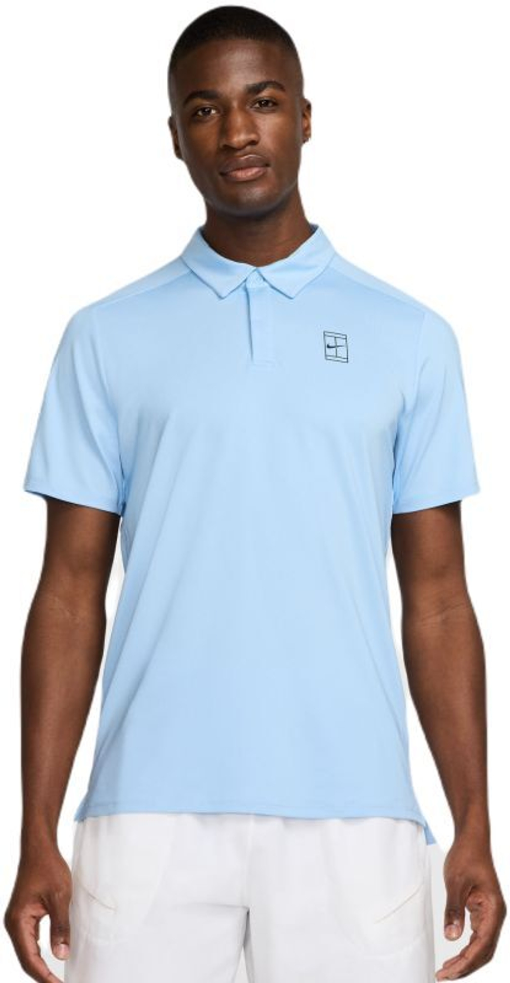 Мужское теннисное поло Nike Court Advantage Dri-Fit Tennis - небесный