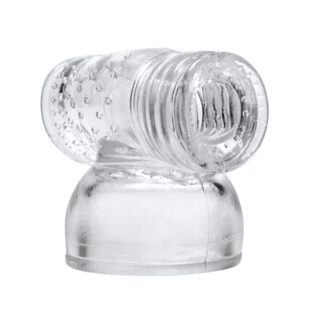 Насадка прозрачная для мужской мастурбации для массажеров Magic Wand и Hitachi (Цвет: прозрачный)