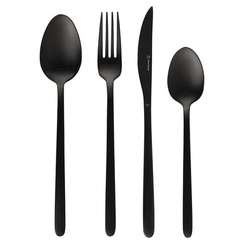 Набор столовых приборов pure, черные матовые, 16 пред.