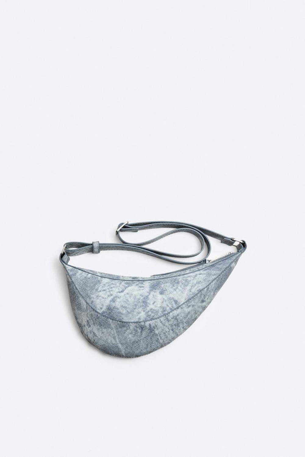 ZARA СУМКА-БУМЕРАНГ МИНИ С ПЛЕЧЕВЫМ РЕМНЕМ, РАЗНОЦВЕТНЫЙ