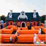 Надувной лабиринт страха «Крепость страшилок», 15×10×6 м