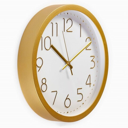 Часы настенные, серия: Классика, плавный ход, d-30.5 см, золото 9685715