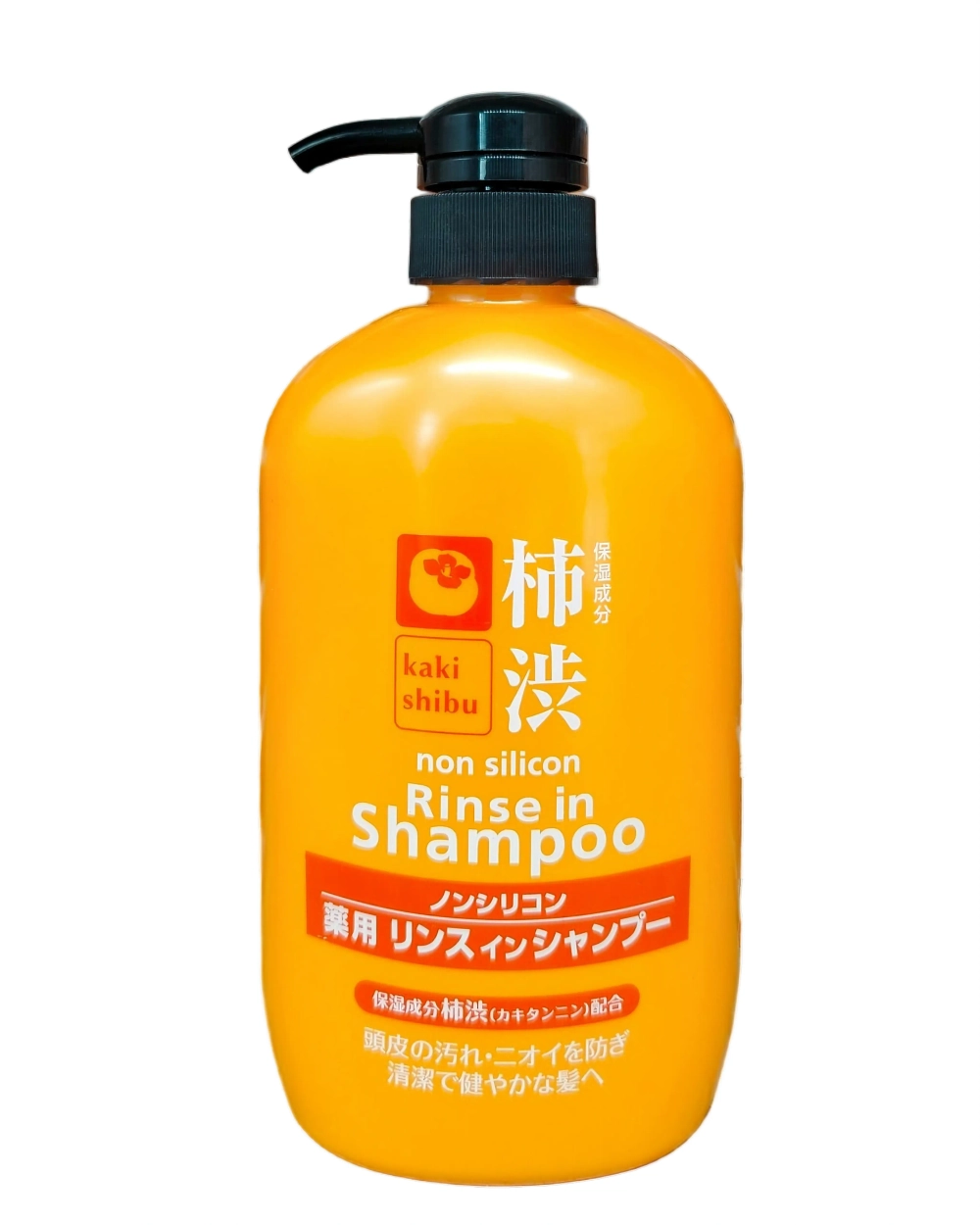 KUMANO Kakishibu Rinse in Shampoo — японский шампунь-кондиционер 600 мл