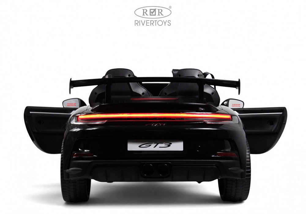 Детский электромобиль RiverToys Porsche 911 GT3 Y911YY Y911YY-BLACK-GLANEC/черный глянец