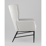 Кресло Мэйден гусиная лапка серый