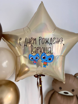 Воздушные шары Котики вперед/Мишка Барни №3474