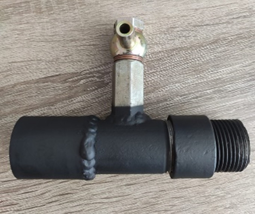 Pressure relief device in the main of the gas station