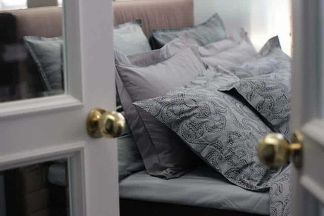 Постельное белье 2 спальное евро макси Decoflux Solid Silver Chalk