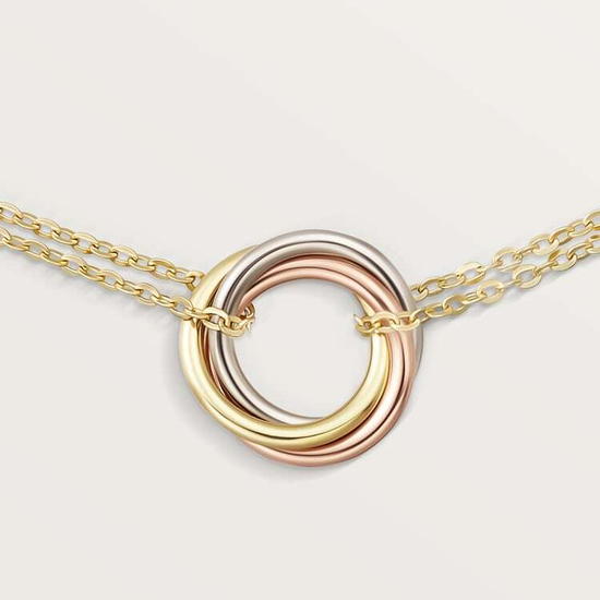 Cartier Trinity bracelet, on chain