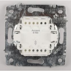 Переключатель Intro Accent 6-103-01 , 10А-250В, IP20, СУ, AL/CU, белый | Intro