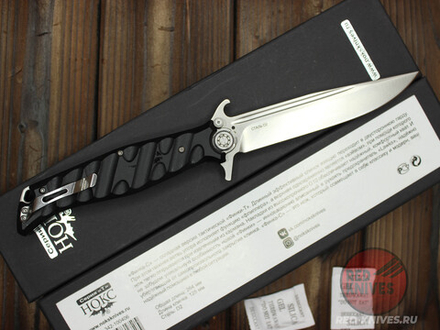 Складной нож НОКС Финка-С 342-100406 (подшипники) c клинком из стали D2, рукоять G10